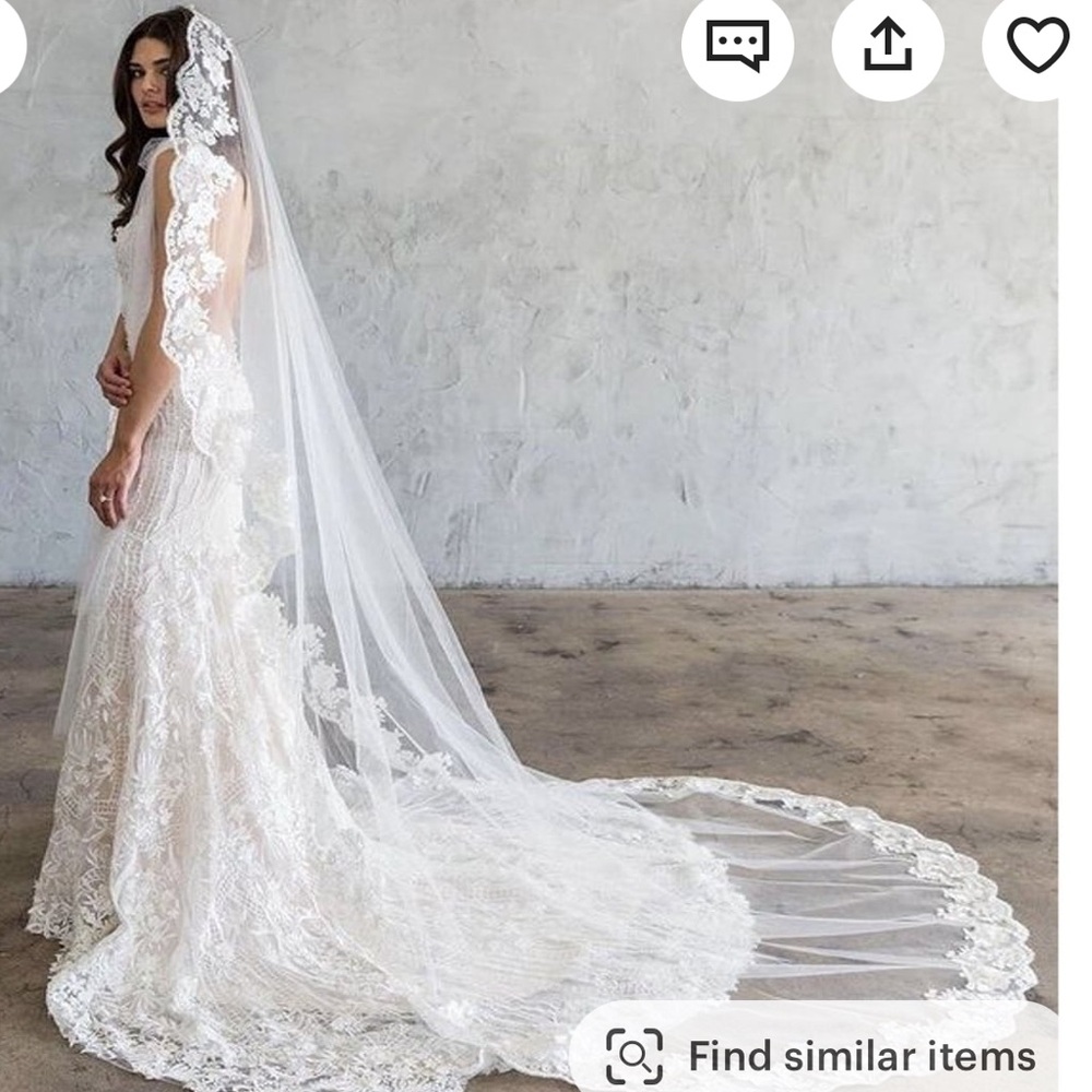 Cathedral length wedding veil